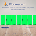 100mm x 51mm Fluorescent Labels