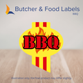 BBQ Flame Labels