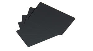 PVC Blank Matt Black - (Food Grade) - 100/Pack