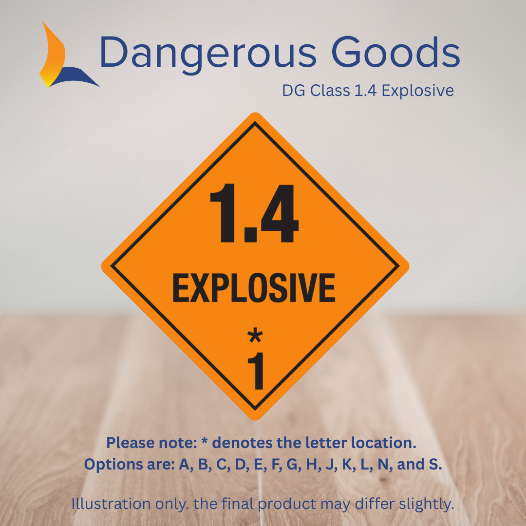 DG Class 1.4 Explosive