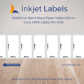 60x60mm Blank Inkjet Labels