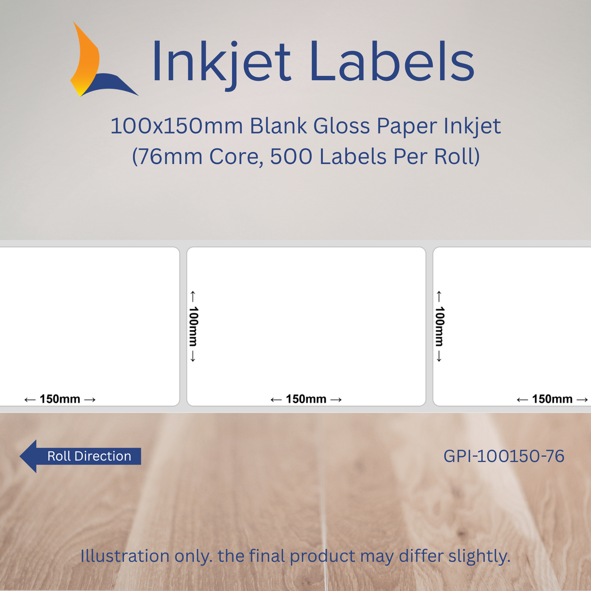 100x150mm Blank Inkjet Labels
