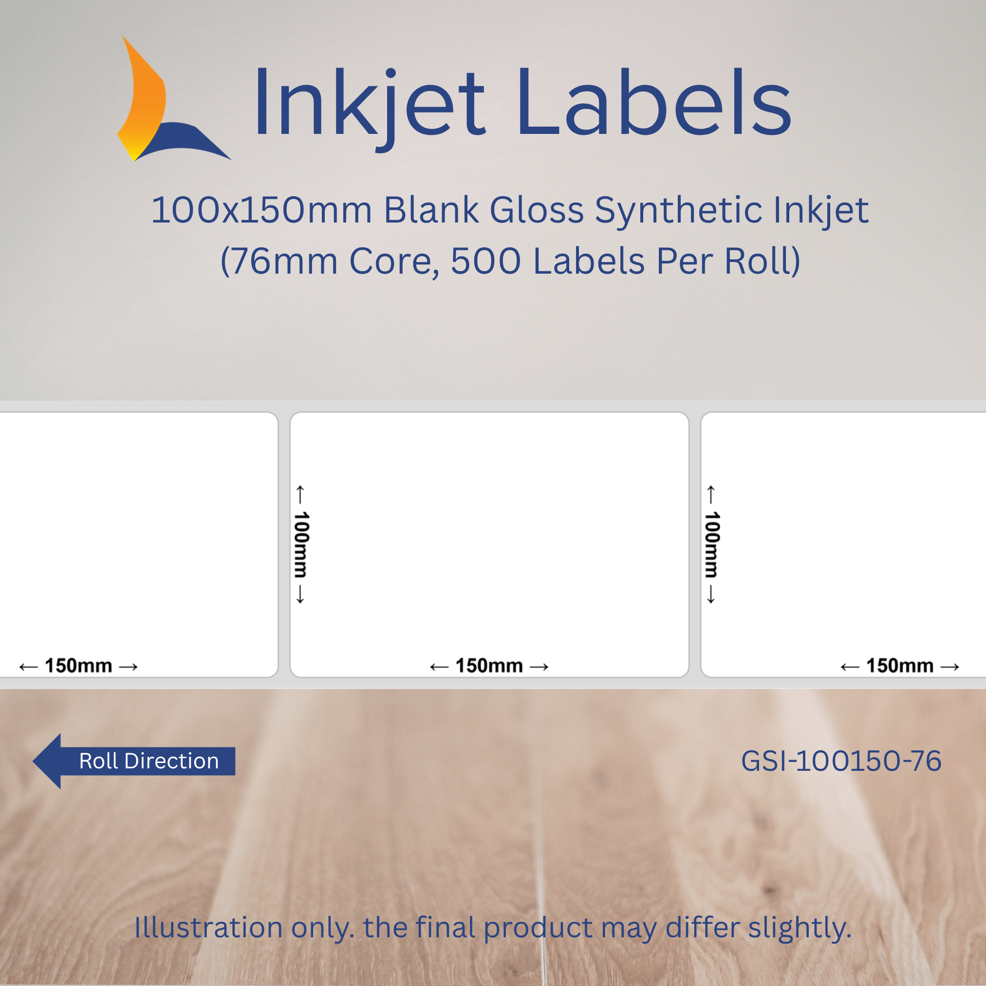 100x150mm Blank Inkjet Labels