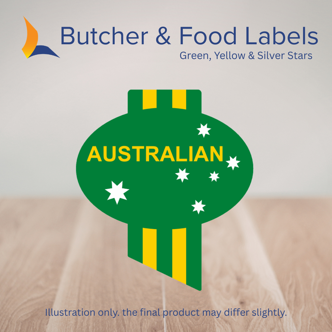 Australian Green & Yellow Labels