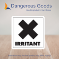 Handling Label Irritant Cross