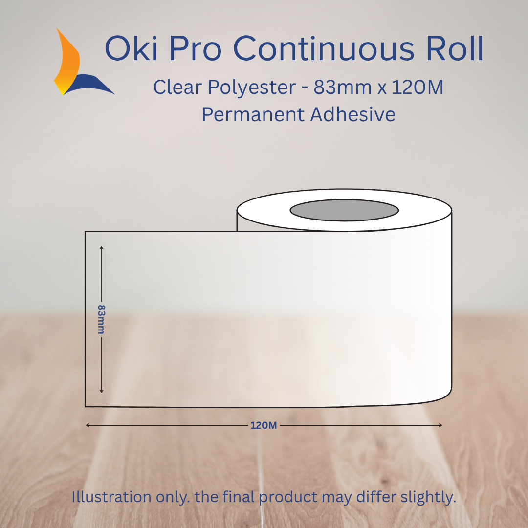 83mm OKI Pro Continuous Label Roll