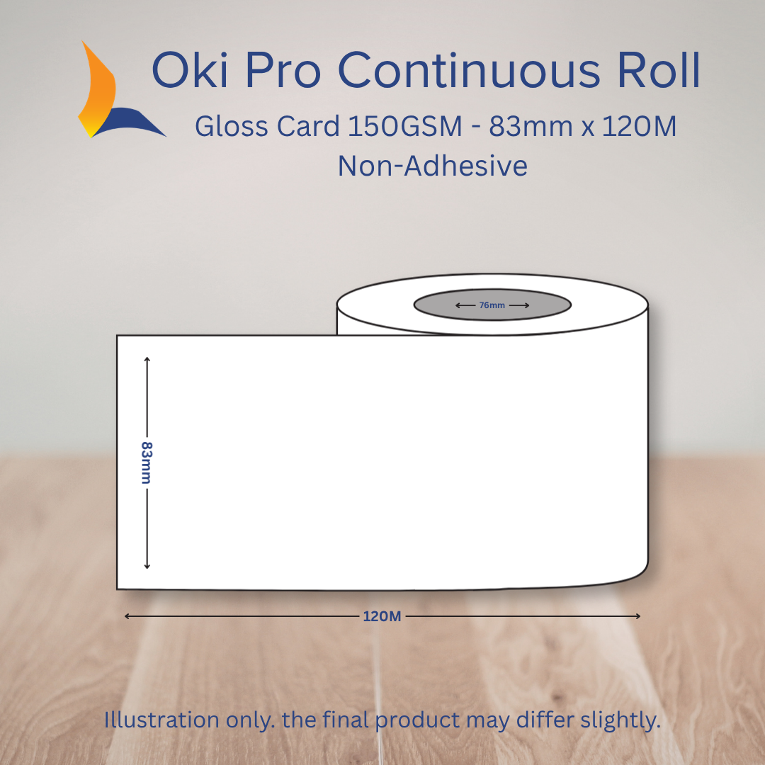 83mm OKI Pro Continuous Label Roll