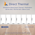 100mm x 50mm Direct Thermal Labels