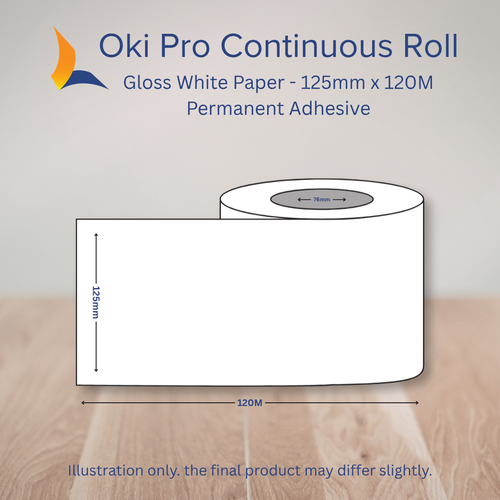 125 OKI Pro Continuous Label Roll