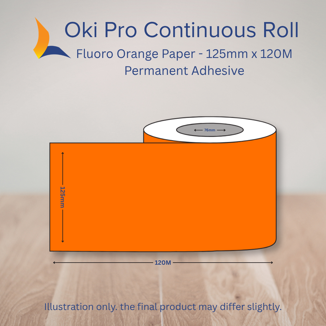 125 OKI Pro Continuous Label Roll