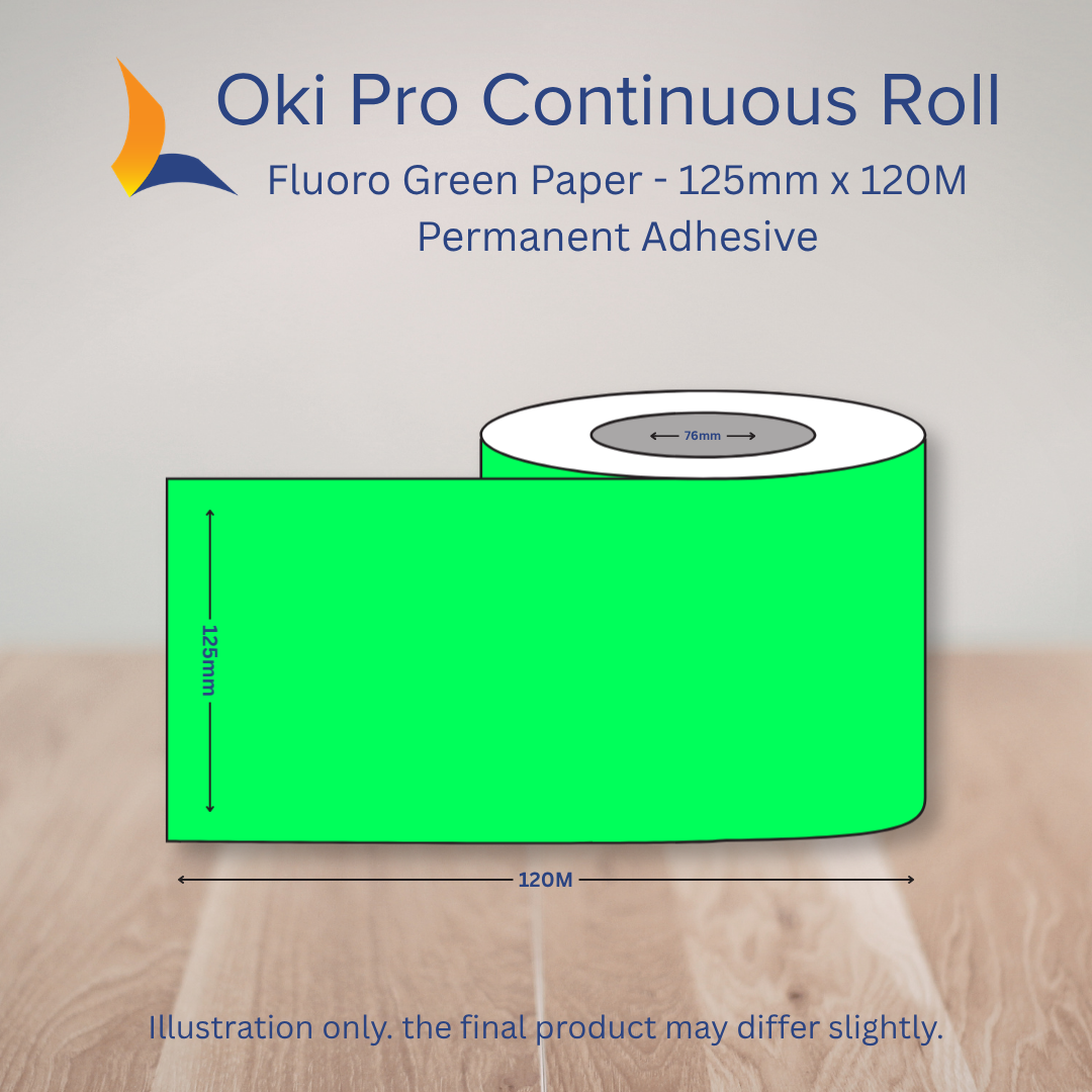 125 OKI Pro Continuous Label Roll