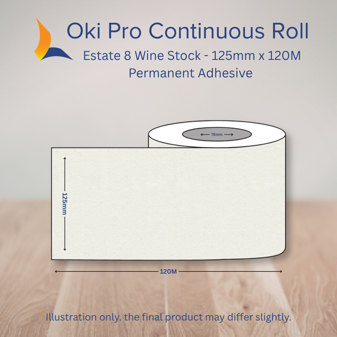 125 OKI Pro Continuous Label Roll