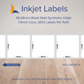 38x38mm Blank Inkjet Labels
