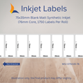 75x35mm Blank Inkjet Labels