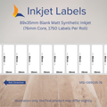 89x35mm Blank Inkjet Labels
