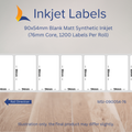 90x54mm Blank Inkjet Labels