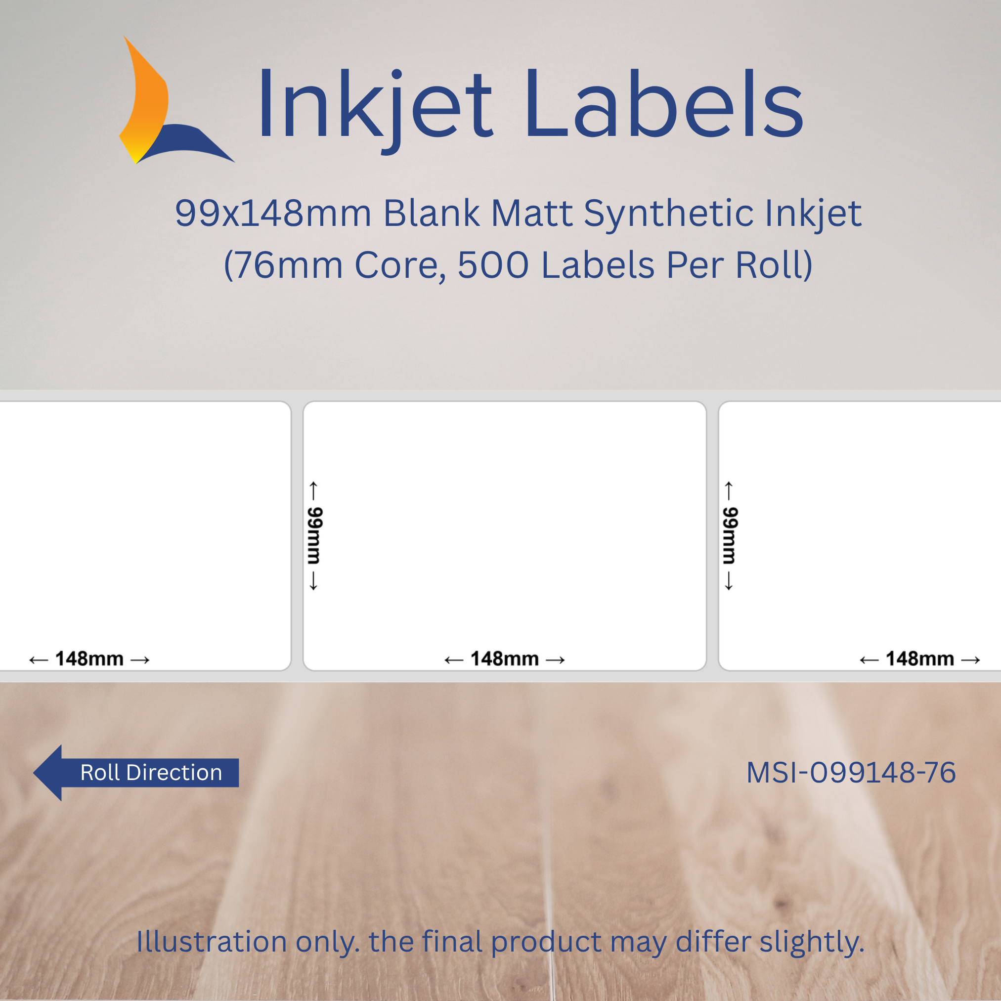 99x148mm Blank Inkjet Labels