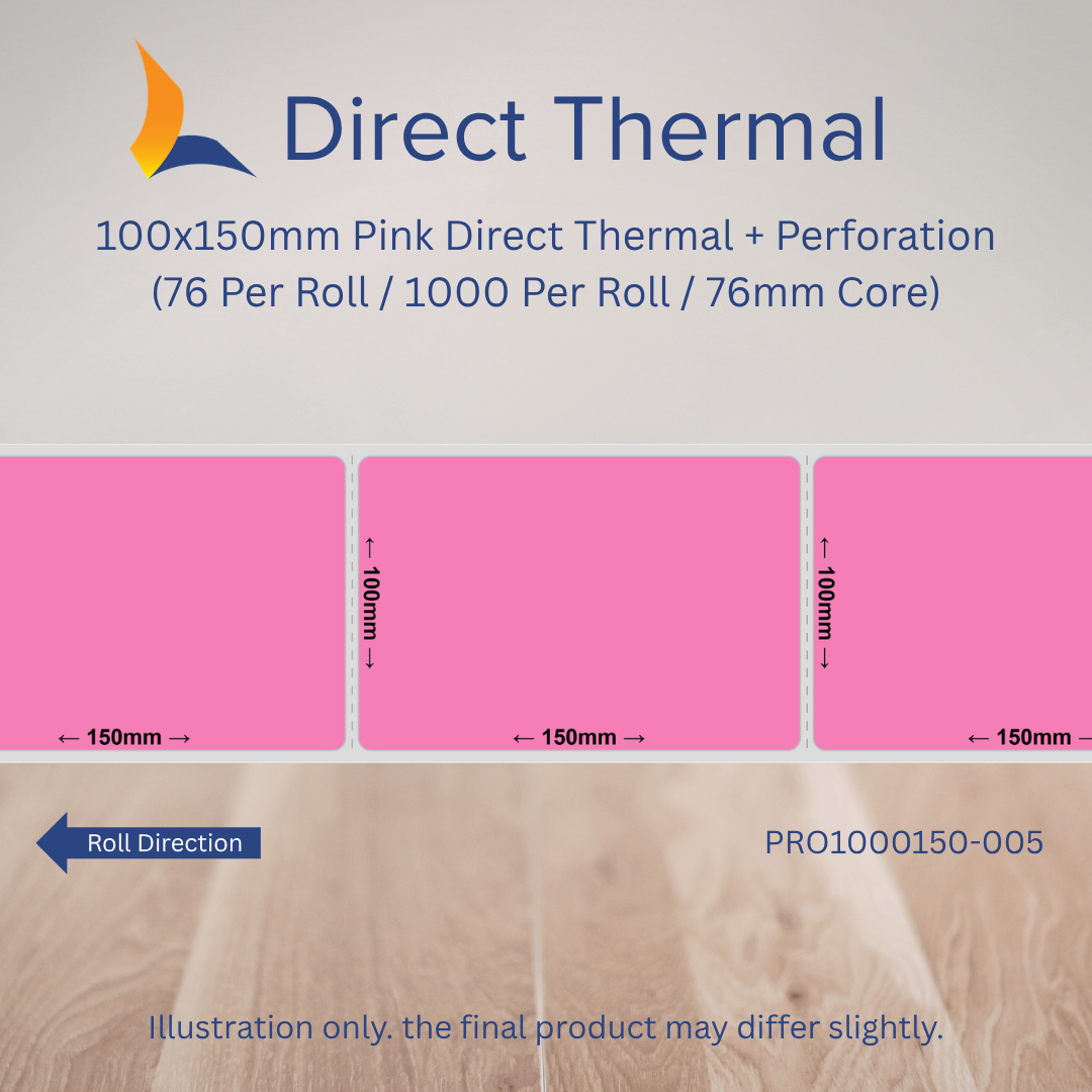 100mm x 150mm Direct Thermal Labels