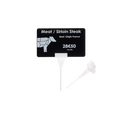 Narrow Price Ticket Spikes 80mm height - (25/Pack) - White