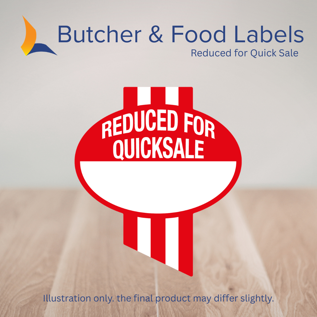 Reduce For Quick Sale Labels