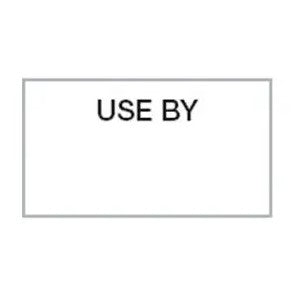 23x16 Use By Labels - Black on White - 1000 per Roll - Suit SATO Judo
