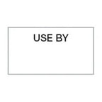 23x16 Use By Labels - Black on White - 1000 per Roll - Suit SATO Judo