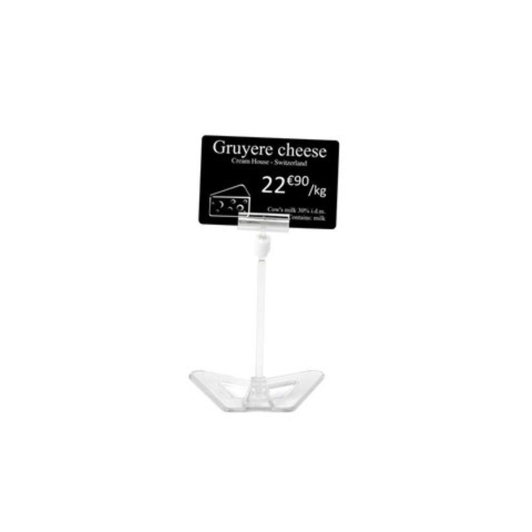 CRISTAL PRICE TICKET STANDS (120mm HEIGHT) - 1 set of 25 units