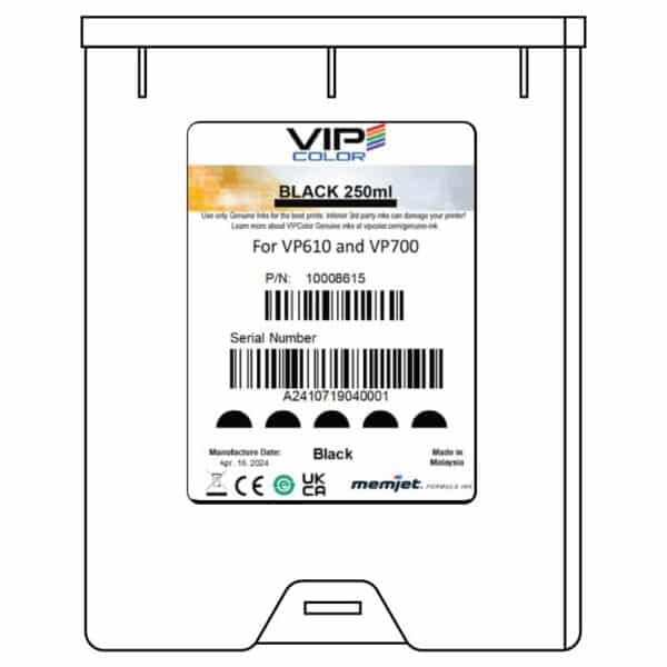 VP700 Black Ink Cartridge - 250ml