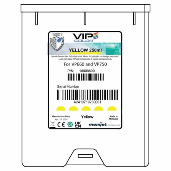 VP750 Yellow Ink Cartridge - 250ml