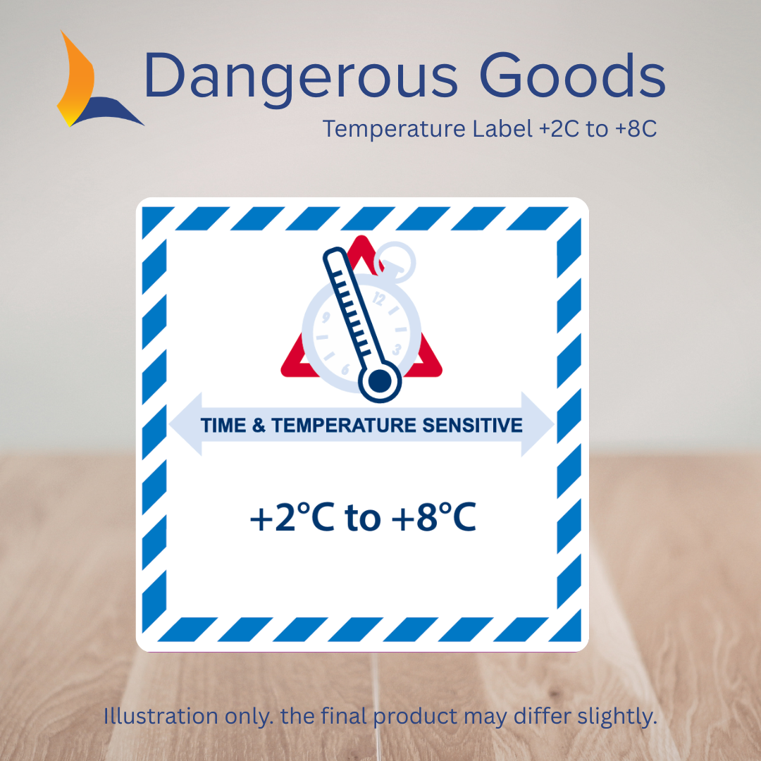 Temperature Label +2C to +8C